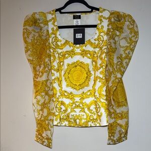 BRAND NEW w/ tags - Yellow Baroque Women's Blouse - Small